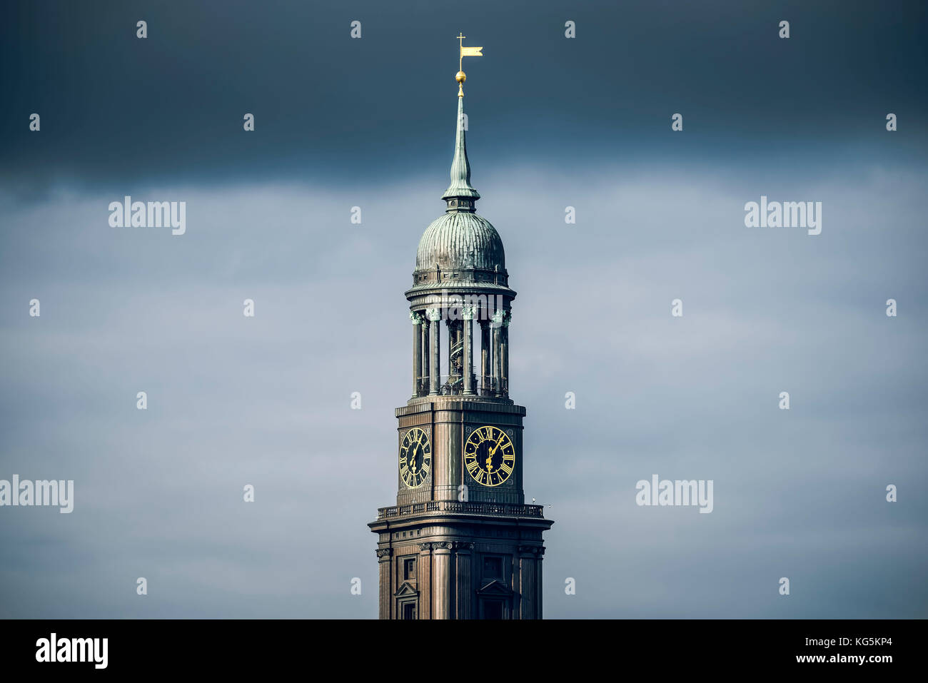 Deutschland, Hamburg, Neustadt, Kirchturm, St. Michaeliskirche, 'Michel' Stockfoto