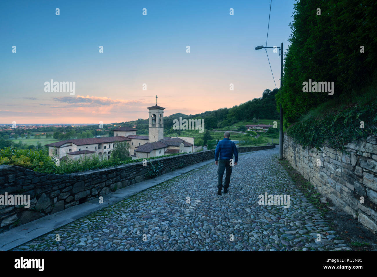 Astino Kloster, Bergamo, Lombardei, Italien Stockfoto