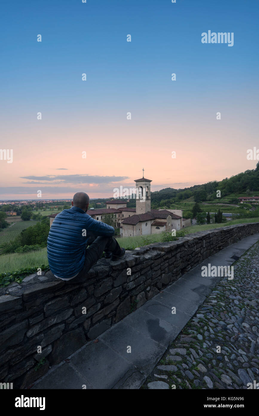 Astino Kloster, Bergamo, Lombardei, Italien Stockfoto