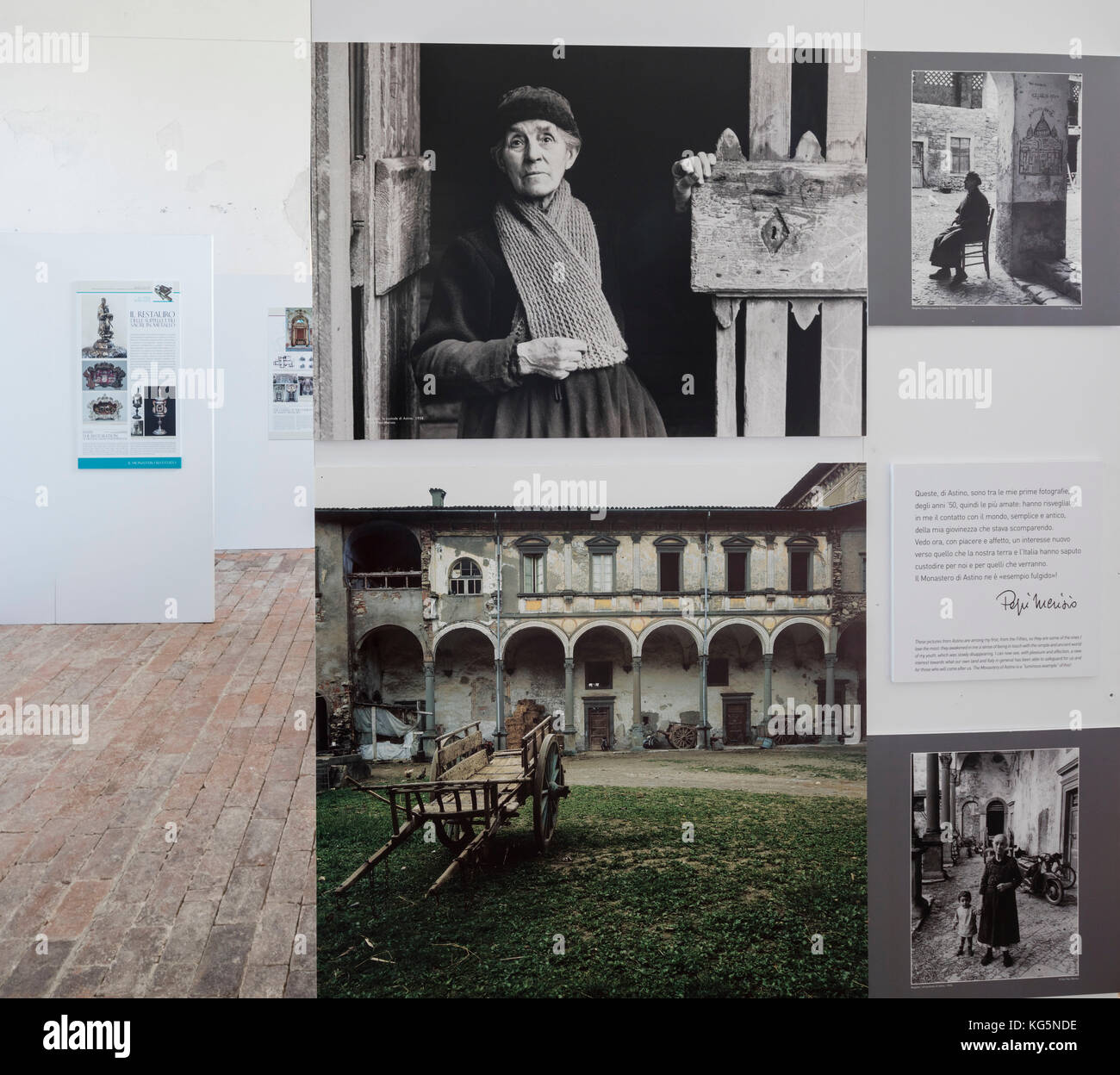 Fotos von der Lebensstil der Vergangenheit im Museum, Kloster, astino longuelo, Provinz Bergamo, Lombardei, Italien, Europa Stockfoto