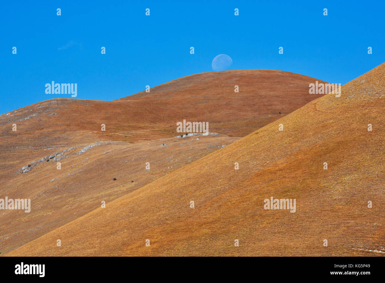 Europa, Italien, Umbrien, Perugia entfernt. Sibillini Nationalpark Stockfoto