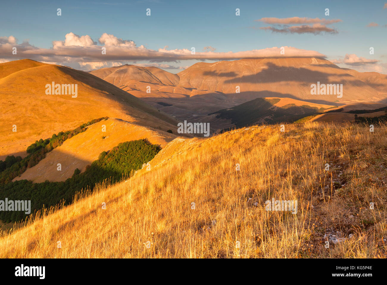 Europa, Italien, Umbrien, Perugia entfernt. Sibillini Nationalpark Stockfoto