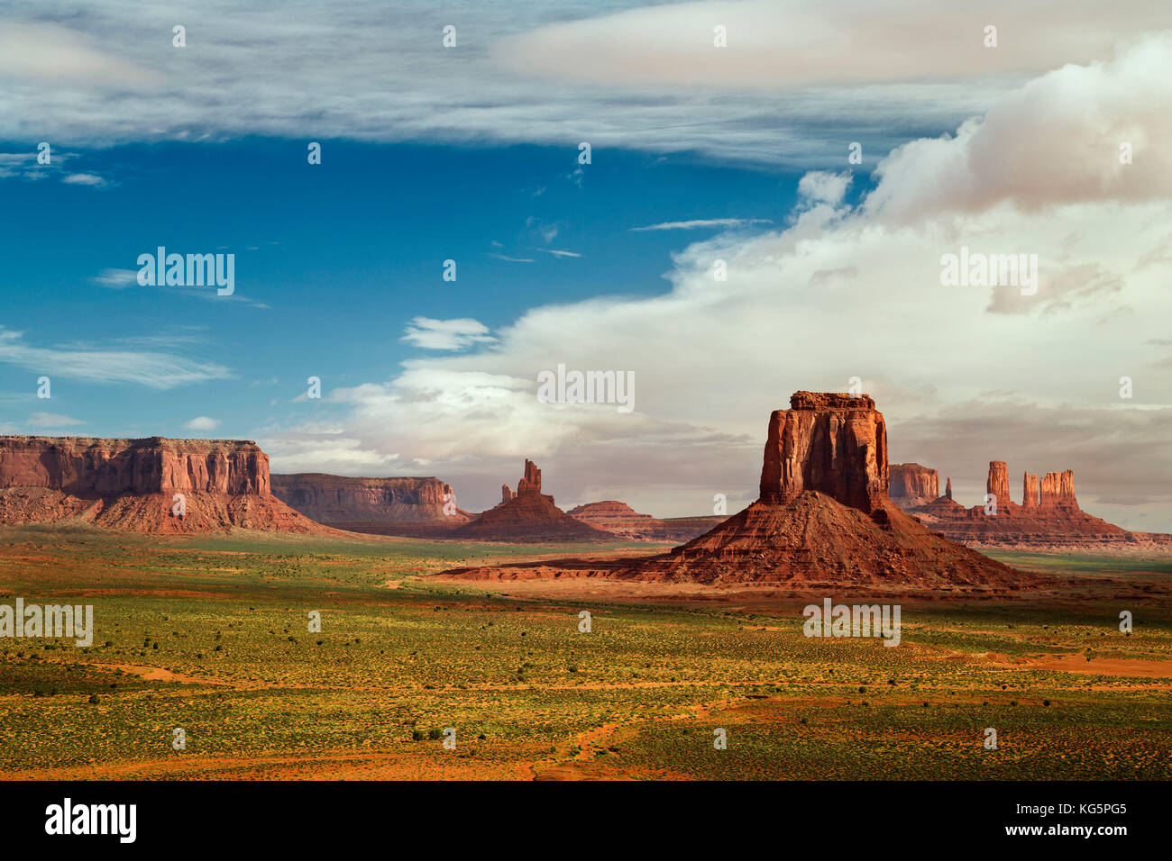 Die fäustlinge Butte in Monument Valley, Arizona, Utah, USA Stockfoto