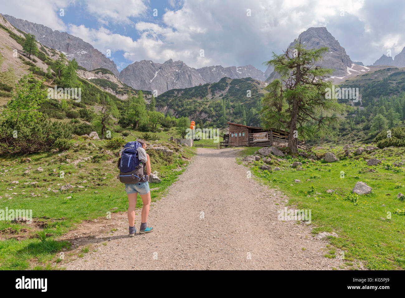 Seebensee, Via Alpina, Mieming, Imst, Tirol - Tirol, Österreich, Europa Stockfoto