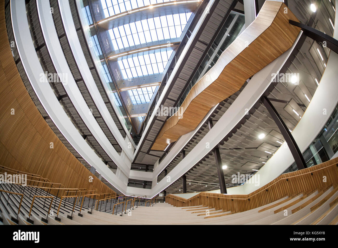 Hochschule Innenraum ultra modernen modischen einzigartige Stockfoto