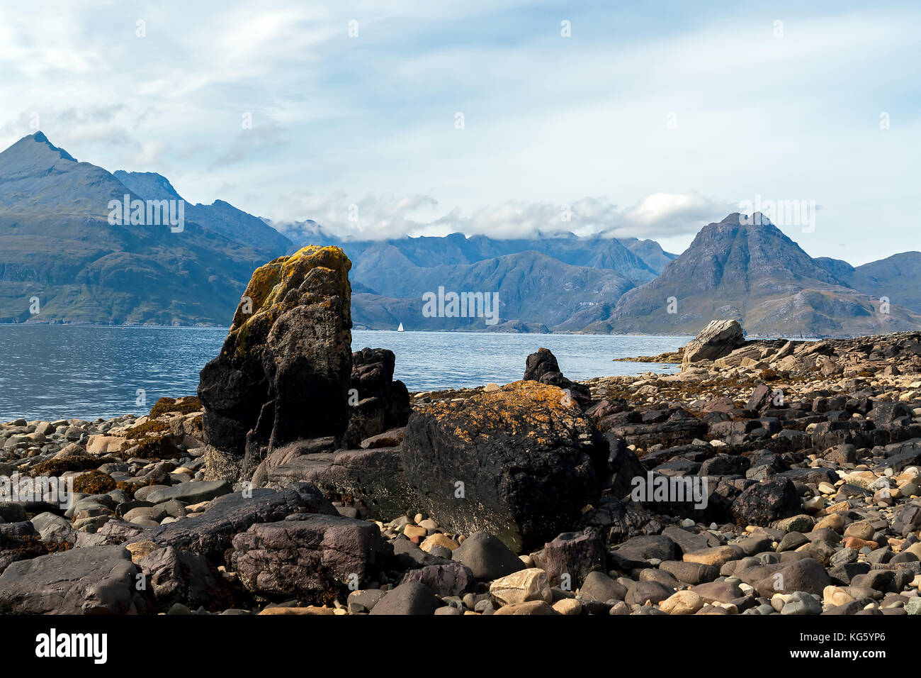 Die schöne Landschaft der Insel Skye - Schottland, Großbritannien Stockfoto