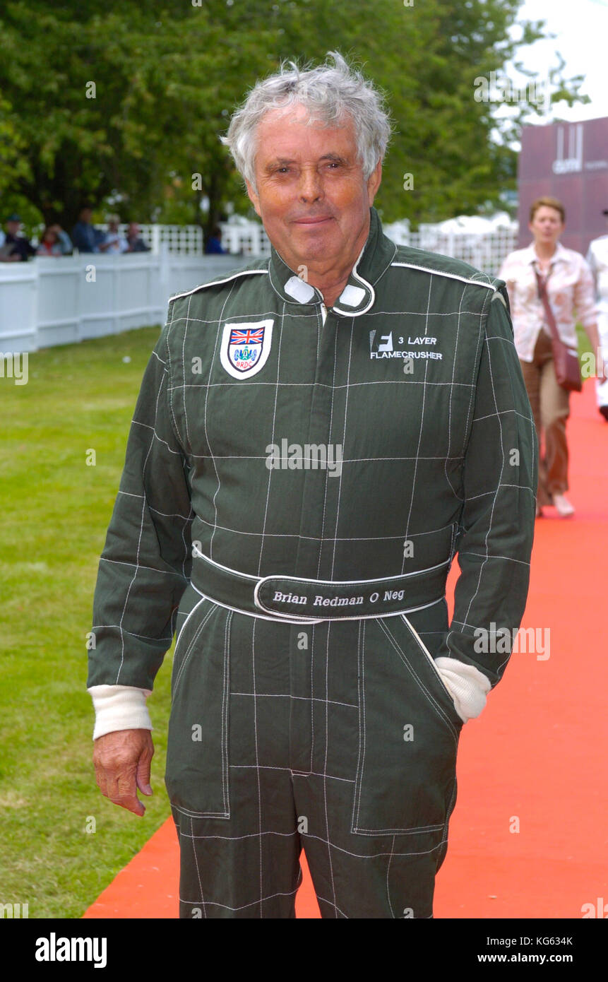 Brian Redman ehemalige britische Rennfahrer, Festival der Geschwindigkeit, Goodwood, England, Großbritannien 2004 Stockfoto