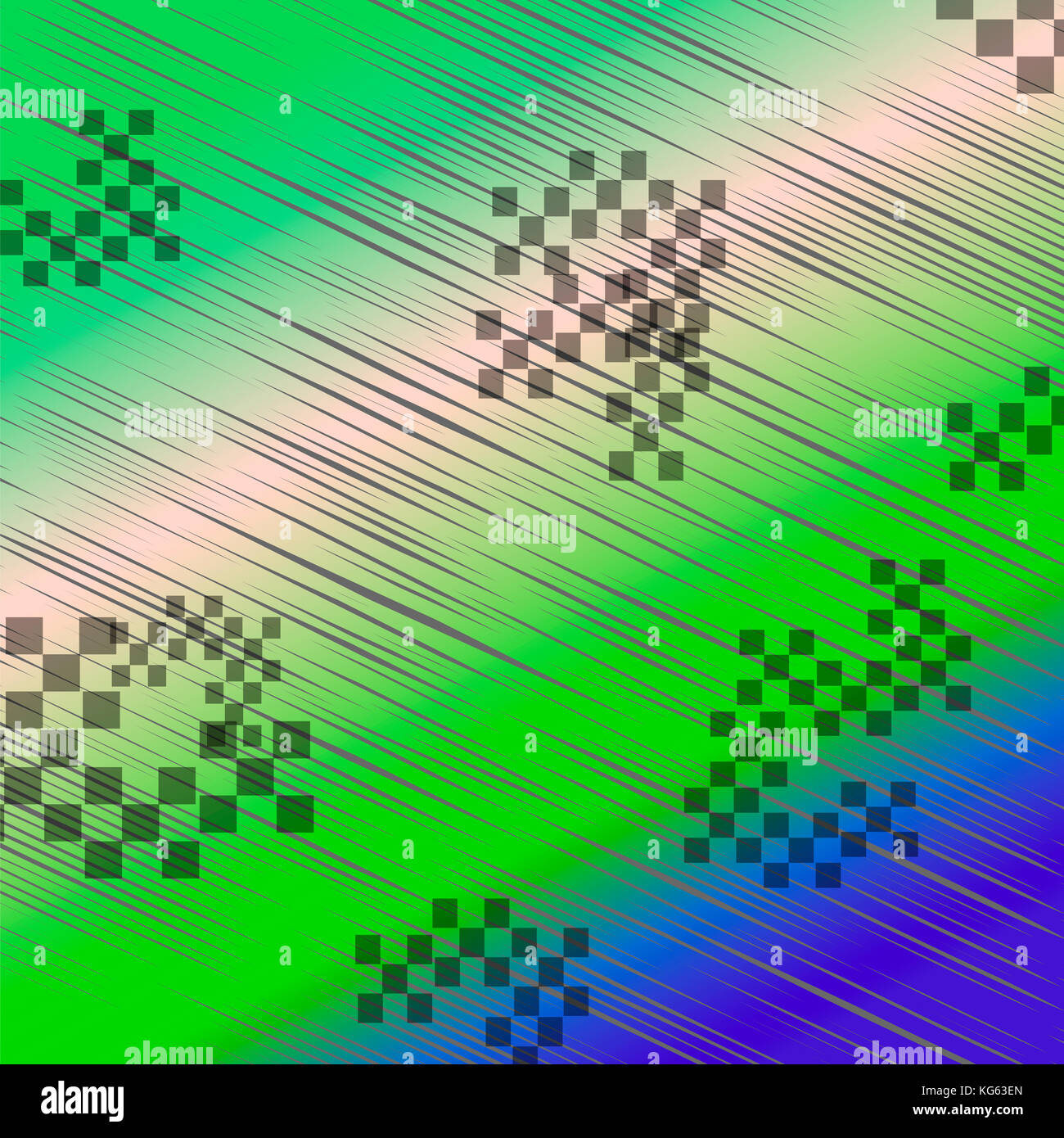 Glitch pixel Textur. Fernsehen Fail Signal Stockfoto