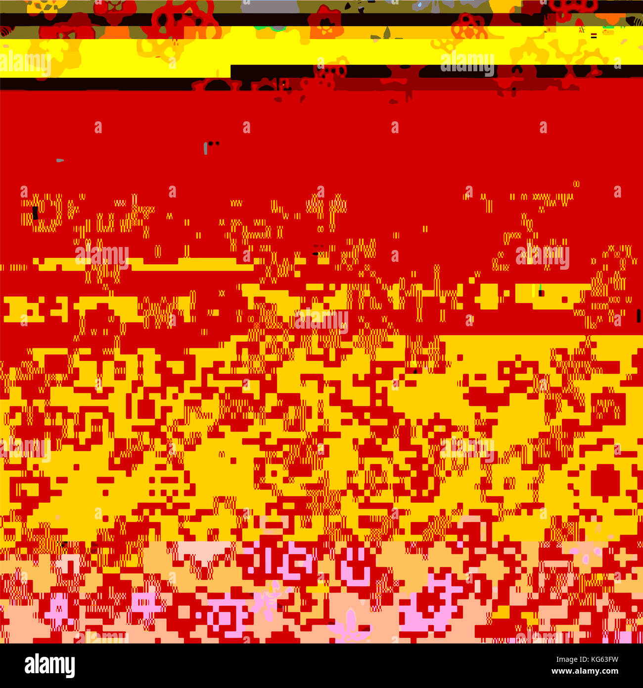 Glitch farbigen Hintergrund Stockfoto