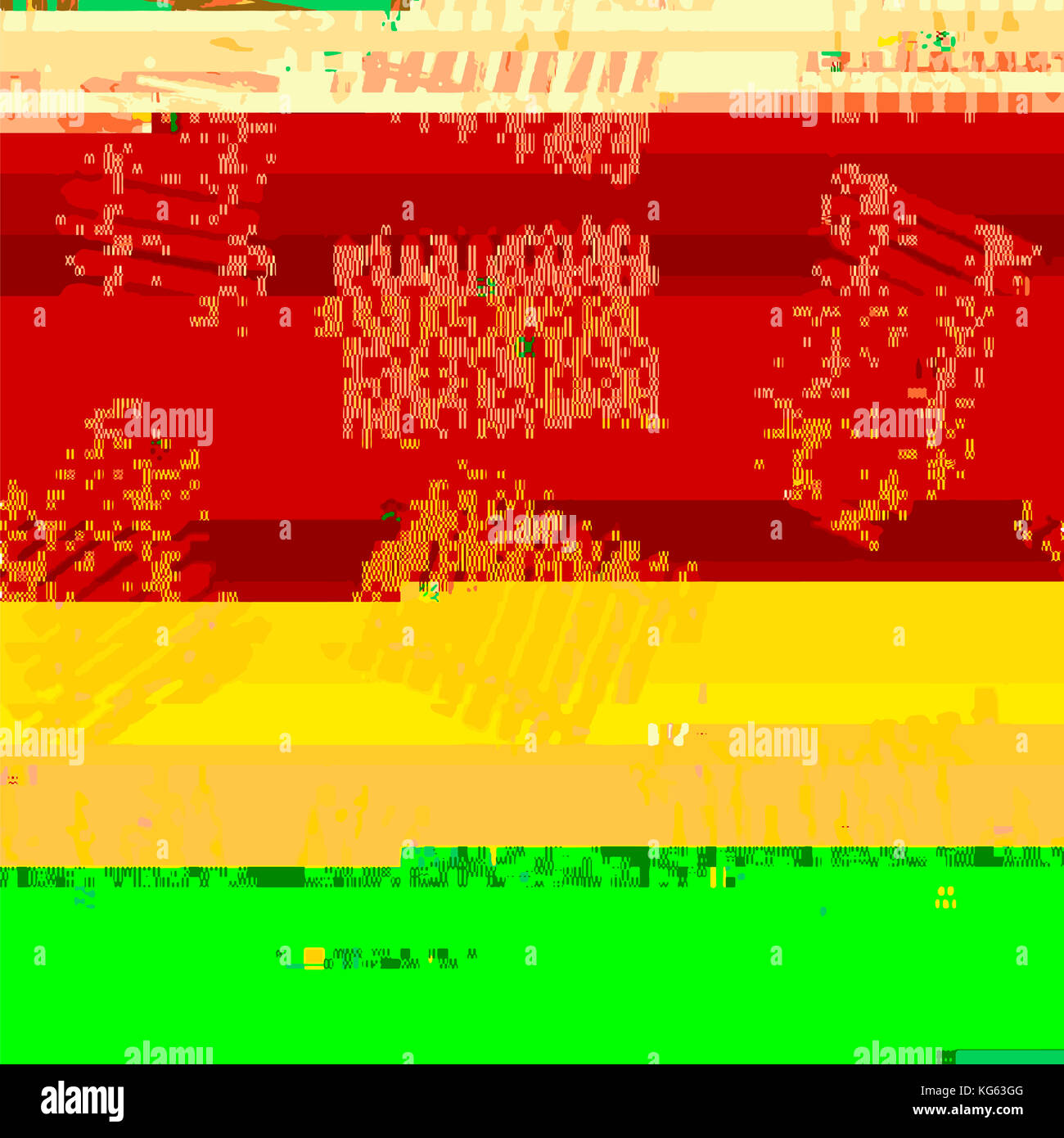 Glitch farbigen Hintergrund Stockfoto