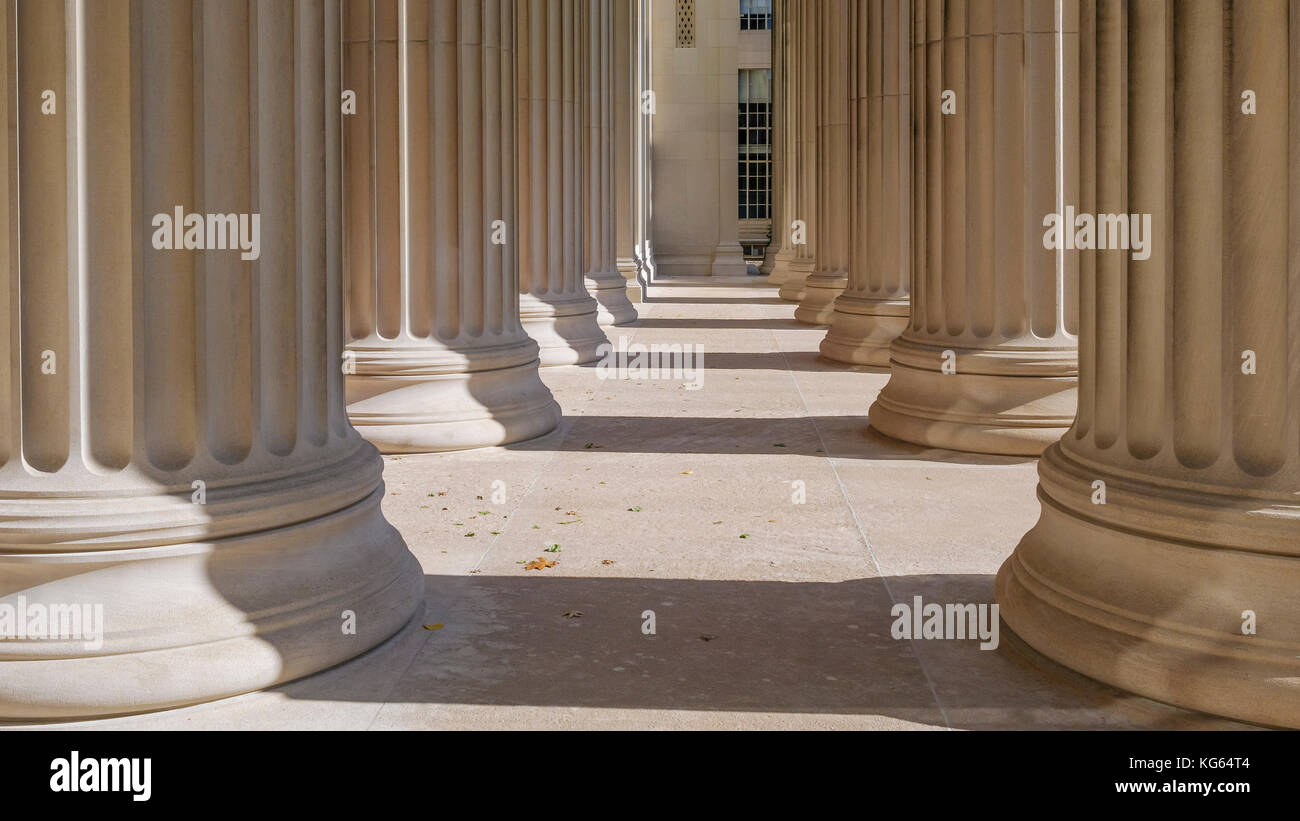 griechische Säulen Stockfoto