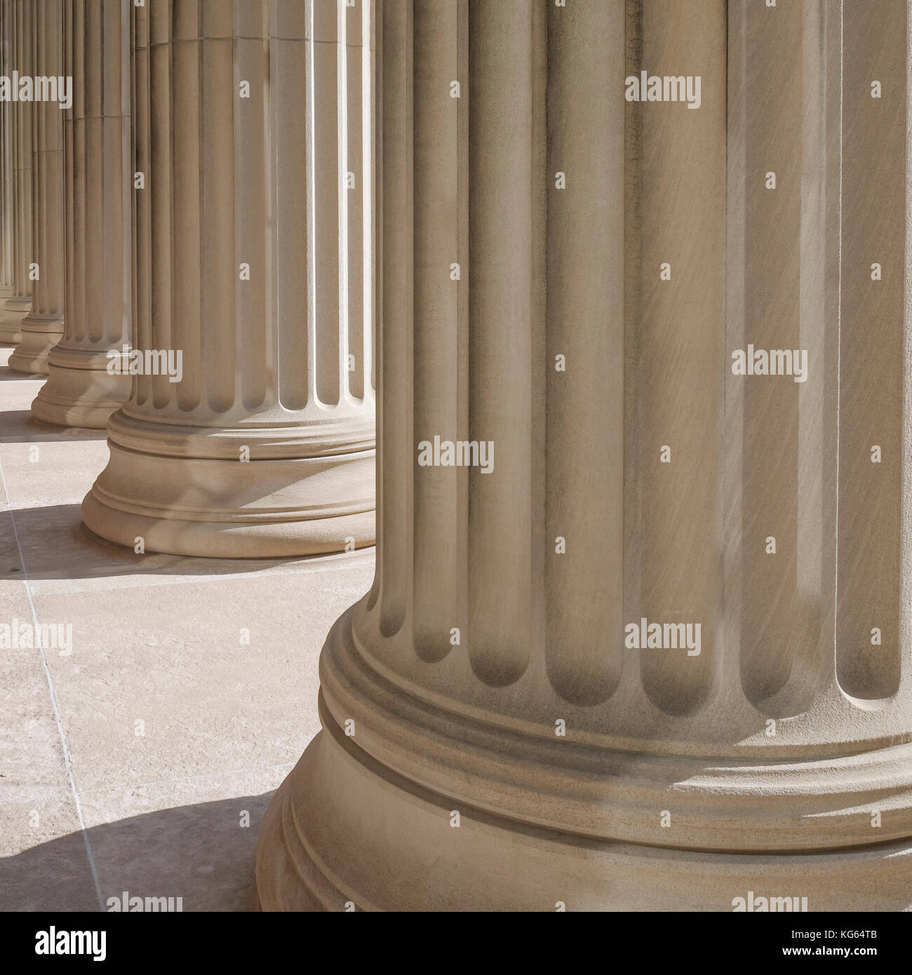 griechische Säulen Stockfoto