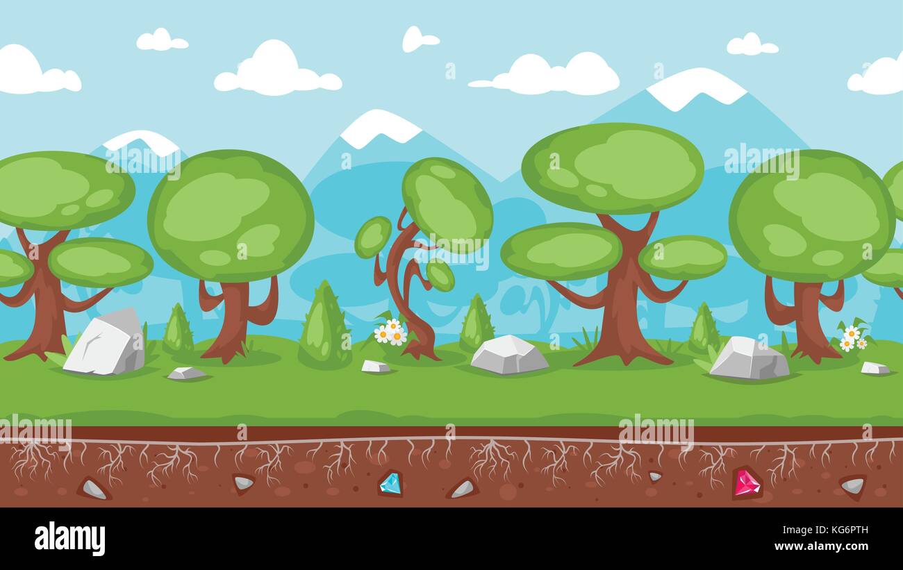 Hintergrund für Spiele und Animation Stock Vektor