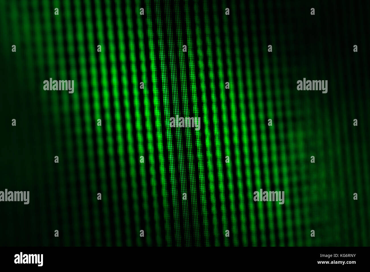 Tv-Bildschirm Pixel closeup grüner Hintergrund Stockfoto