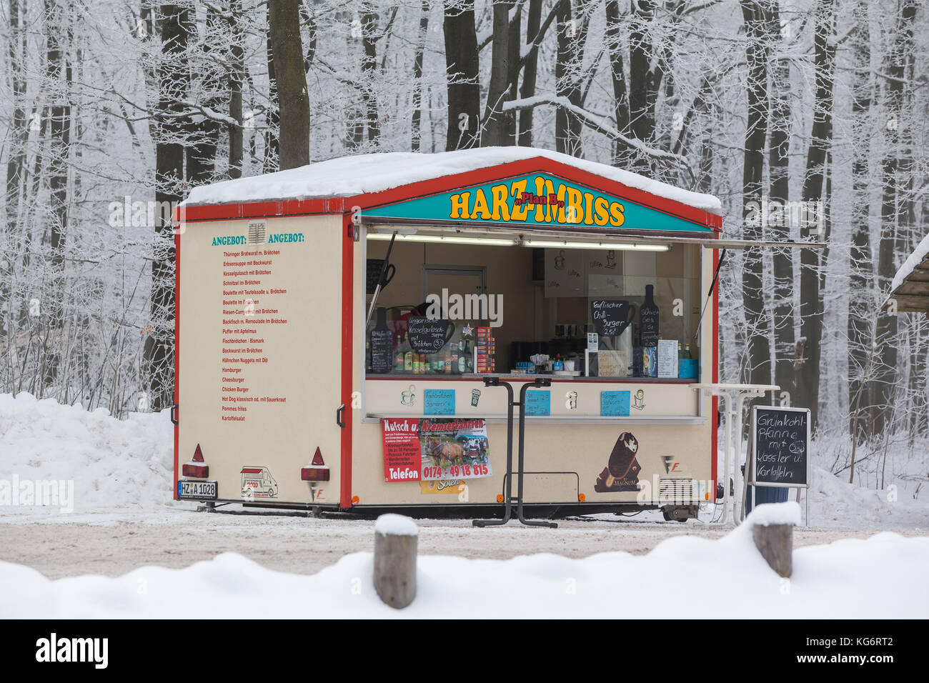 Wintersportarena bodetal Friedrichsbrunn Stockfoto