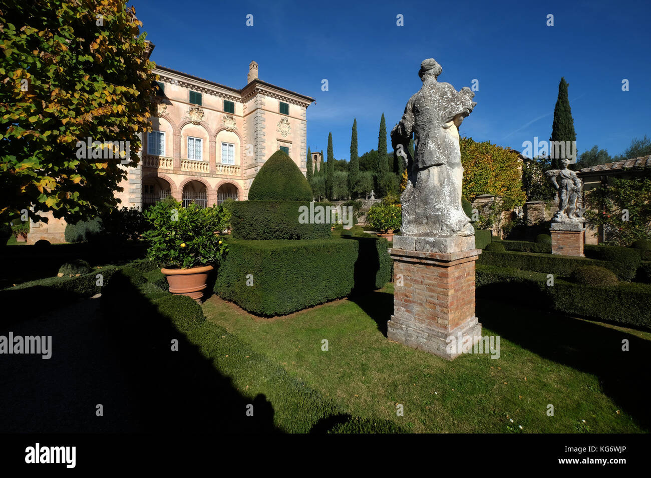 Zeitgenössische Bilder von Villa Cetinale, Siena Italien, Stockfoto