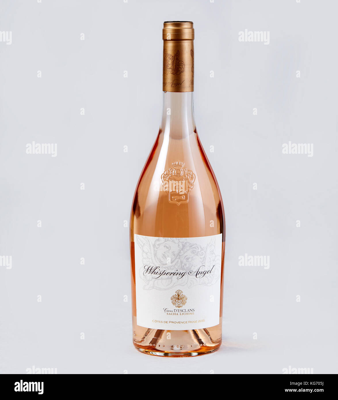 Flasche Whispering Angel Rose Wein Stockfoto