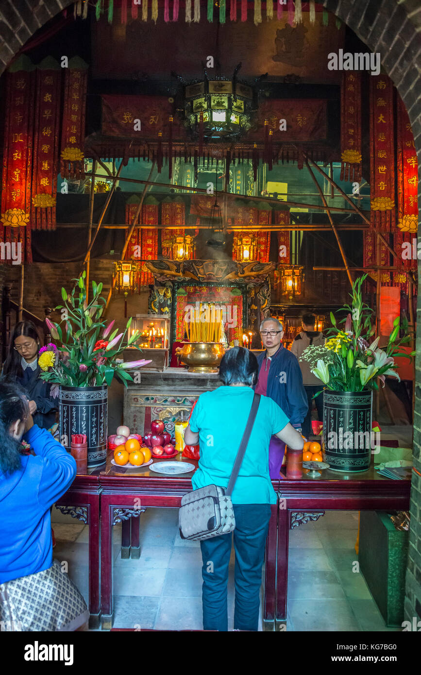 Lin fa kung Tempel, tai Hang, Hong Kong Stockfoto