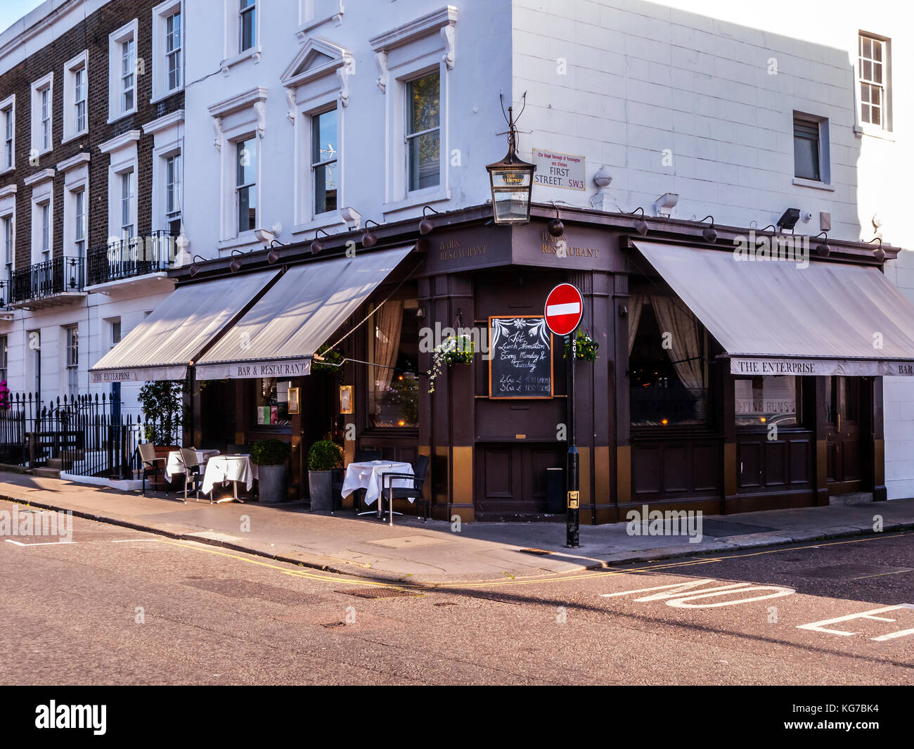 Die Enterprise, Bar & Restaurant, Walton Street, London Stockfoto