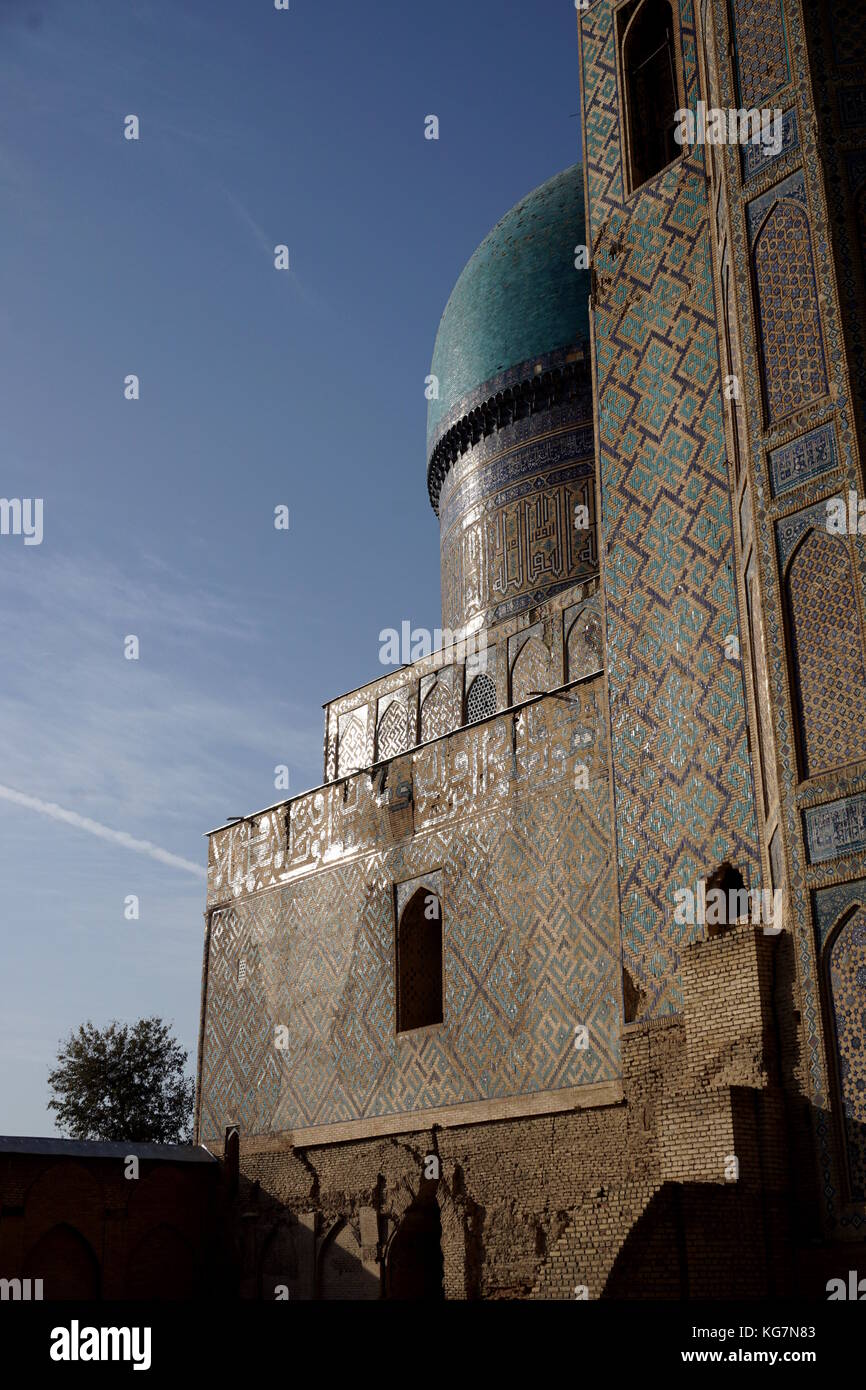 Usbekistan Bibi Khanum Moschee Samarkand Stockfoto