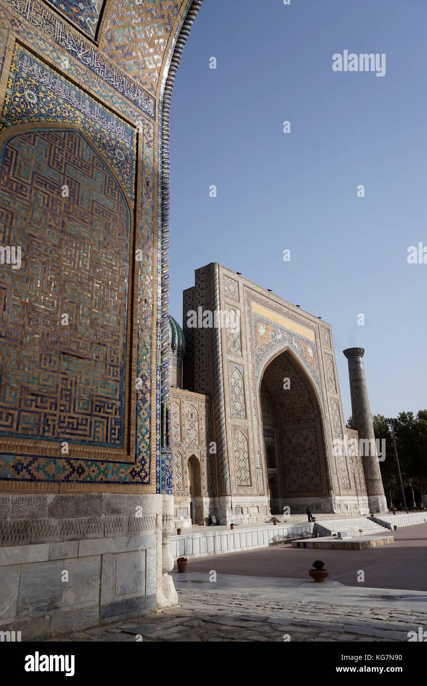 Usbekistan und der registan Platz Stockfoto