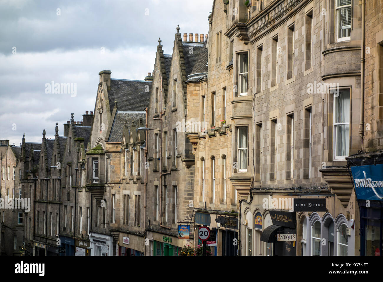 Cockburn Street, Edinburgh, Schottland, Großbritannien. Altstadt von Edinburgh. Stockfoto