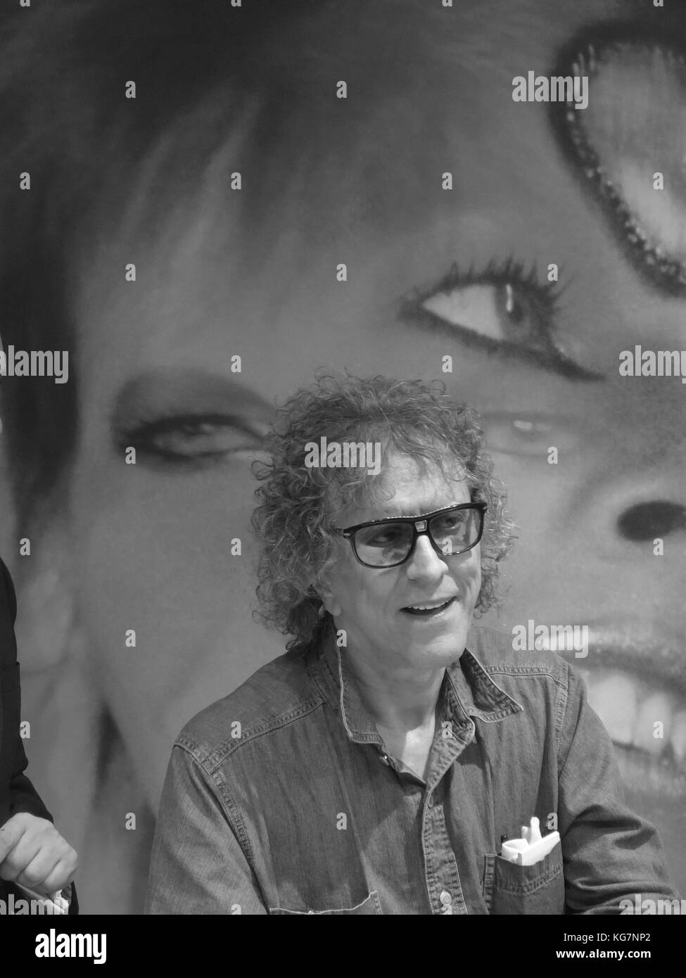 Mick Rock bei Autogrammstunde in der Kings Road, London Stockfoto