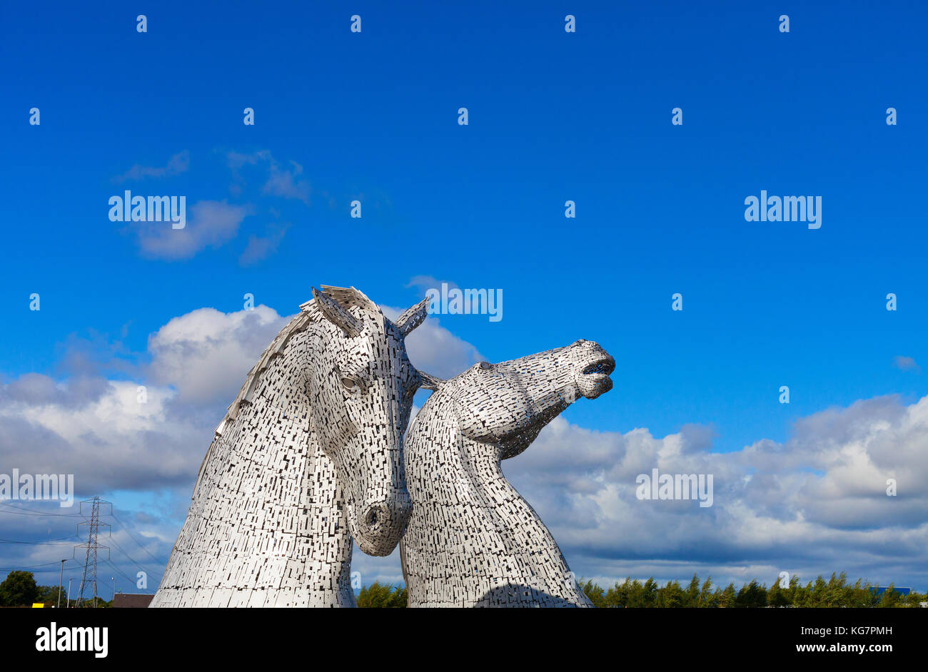 Die Kelpies Helix, Falkirk, Schottland. Stockfoto