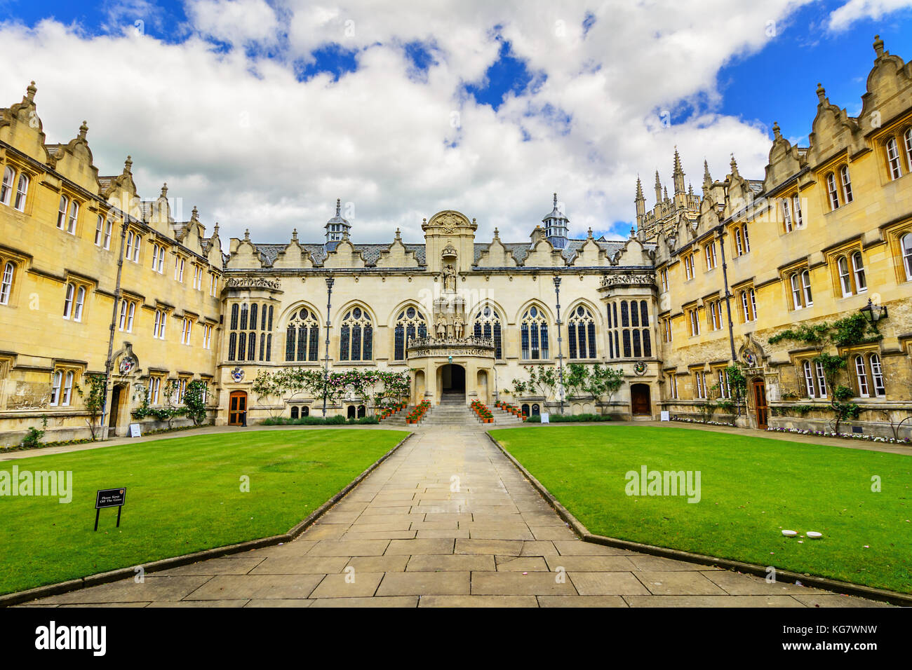 Oriel College, Oxford, England, Vereinigtes Königreich Stockfoto