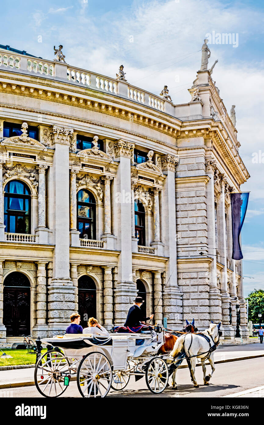 Wien (Österreich), Burgtheater, d. h. nationalen Theater; Wien, Burgtheater Stockfoto