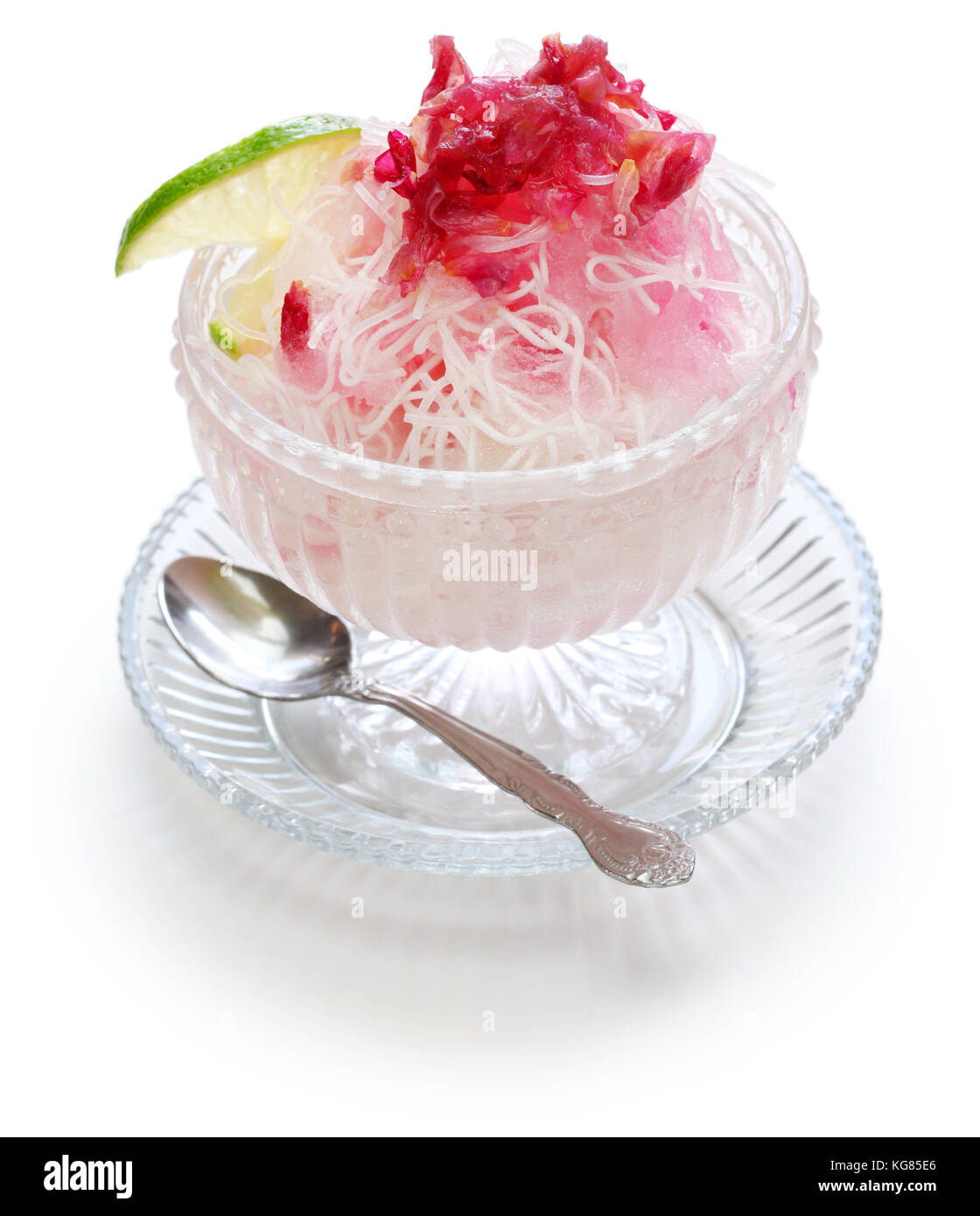 Hausgemachte faloodeh, traditionelle iranische kaltes Dessert Stockfoto