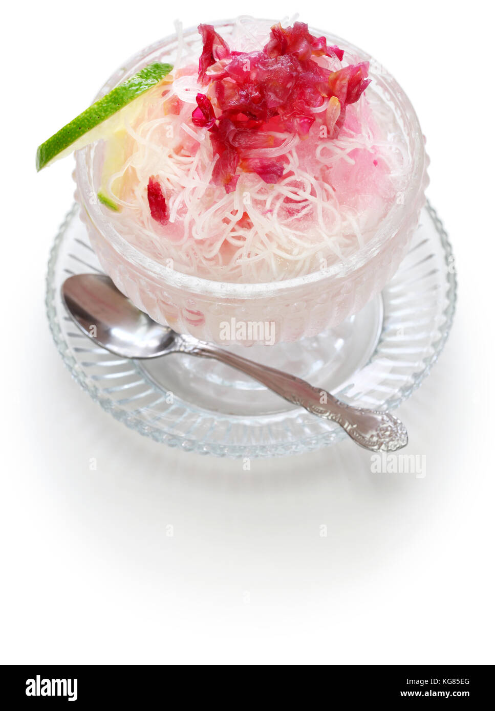 Hausgemachte faloodeh, traditionelle iranische kaltes Dessert Stockfoto