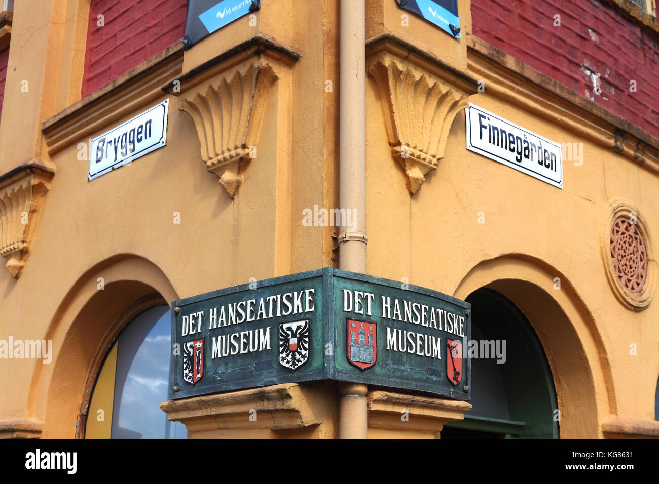 Det Hanseatiske Museum, Bergen, Norwegen Stockfoto