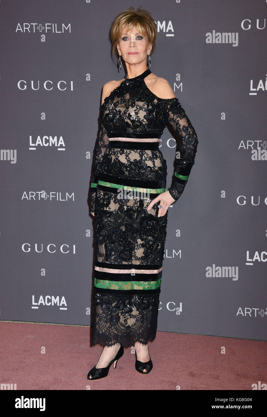 Los Angeles, Kalifornien, USA. 4. november 2017. Jane Fonda 033 Das lacma Kunst 2017+ Film Gala zu Ehren Mark Bradford und George Lucas von Gucci präsentiert auf lacma am 4. November besucht, 2017 in Los Angeles, Ca Credit: tsuni/usa/alamy leben Nachrichten Stockfoto