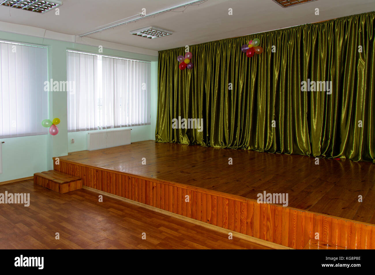 Eine Szene für Vorträge und Sonderveranstaltungen der Shitomir höhere Bildungseinrichtung in der Ukraine. Oktober 2017. Stockfoto