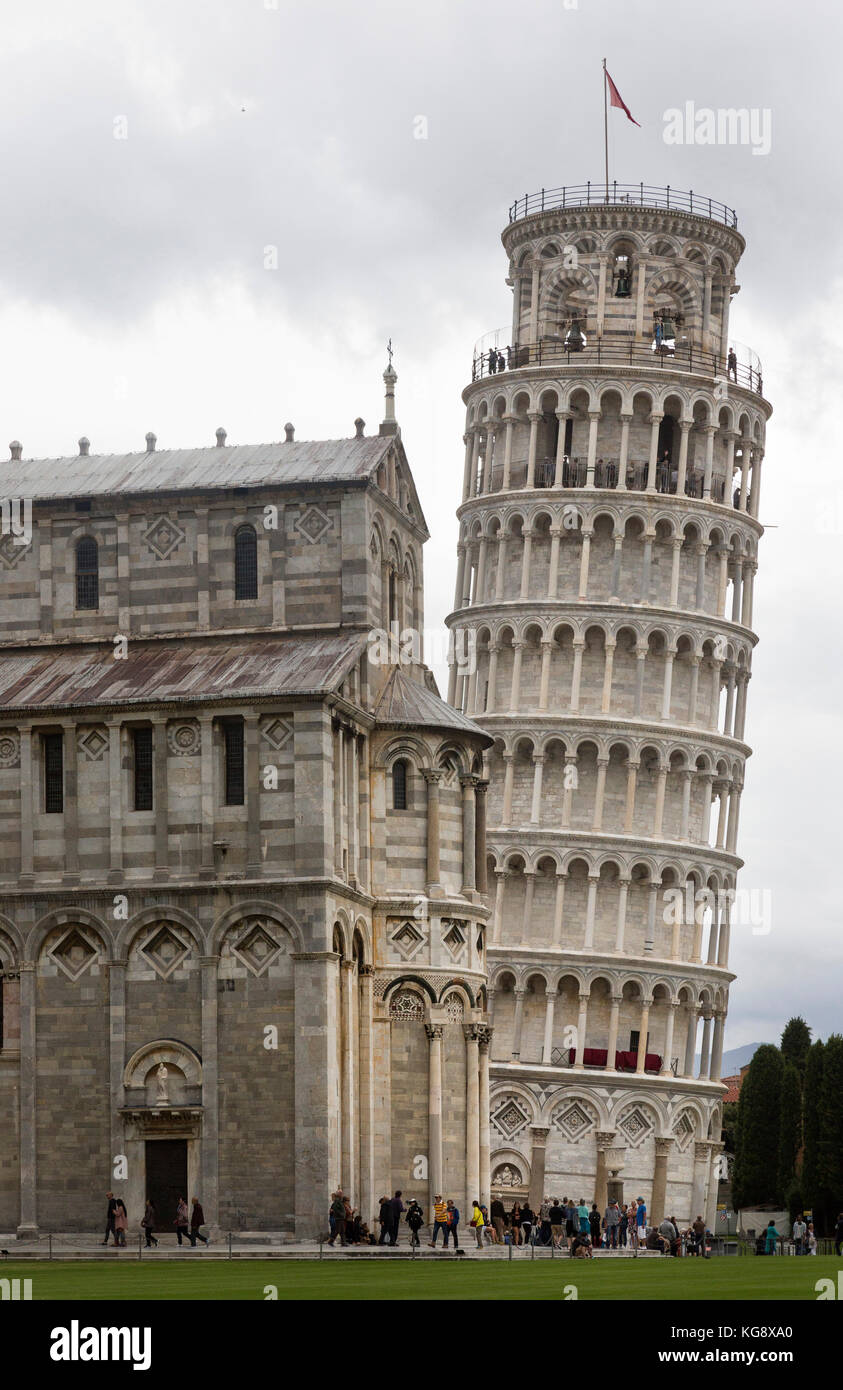 Dom und Schiefer Turm von Pisa Stockfoto