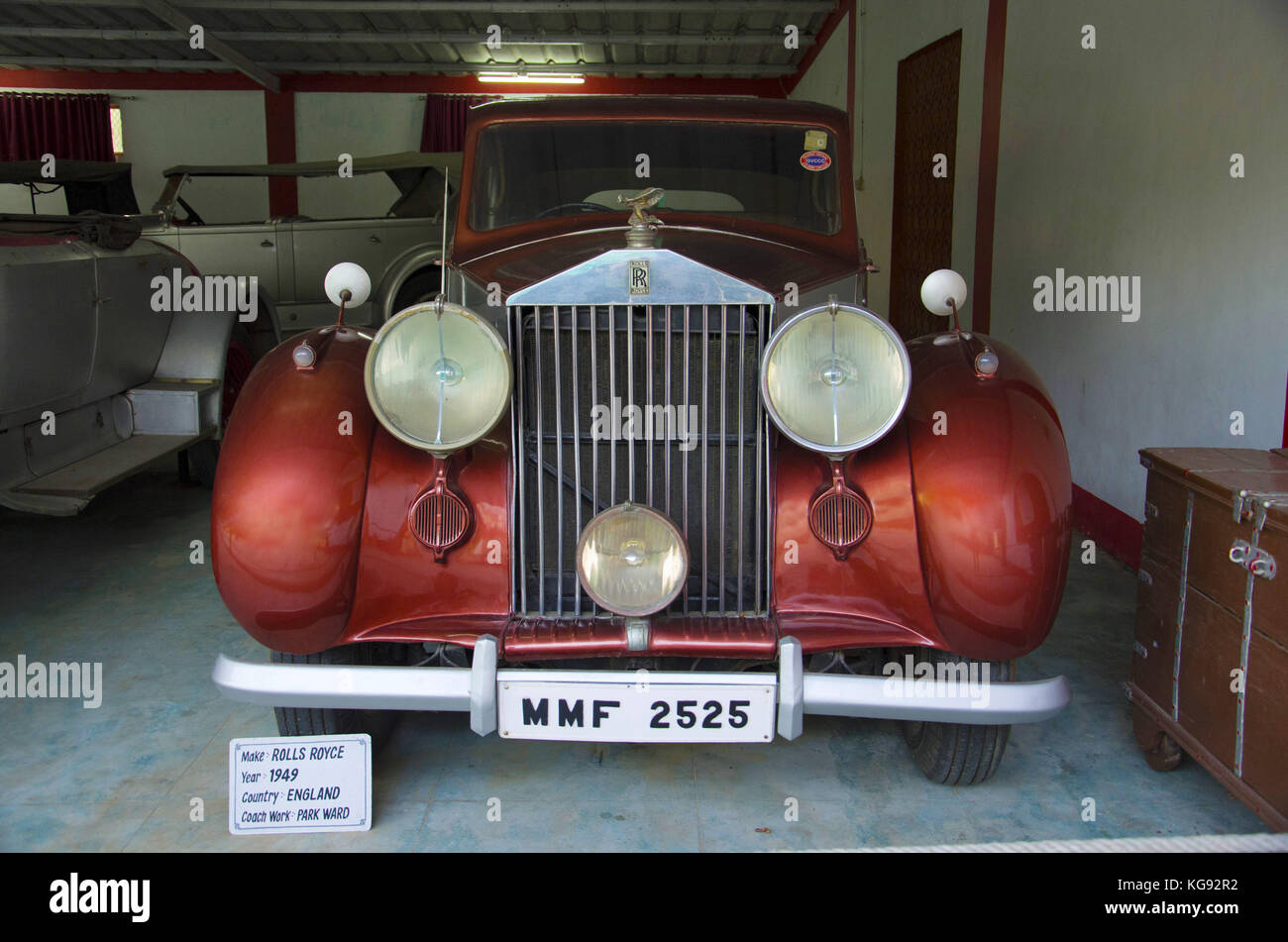 Rolls Royce (Jahr 1949), Trainer-Park Ward, England auto Welt Oldtimer Museum, Ahmedabad, Gujarat, Indien. Stockfoto