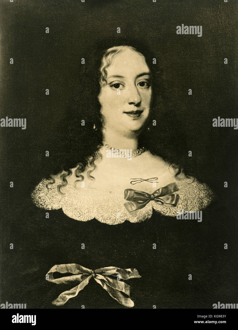 Portrait von Vittoria della Rovere, Ehefrau von Ferdinand II. de' Medici, Gemälde von Sustermans Stockfoto