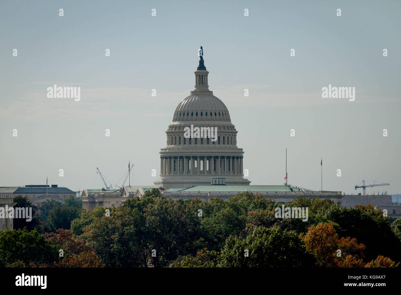 Blick auf das Kapitolgebäude der USA in Washington D.C., Freitag, 3. November 2017. Stockfoto