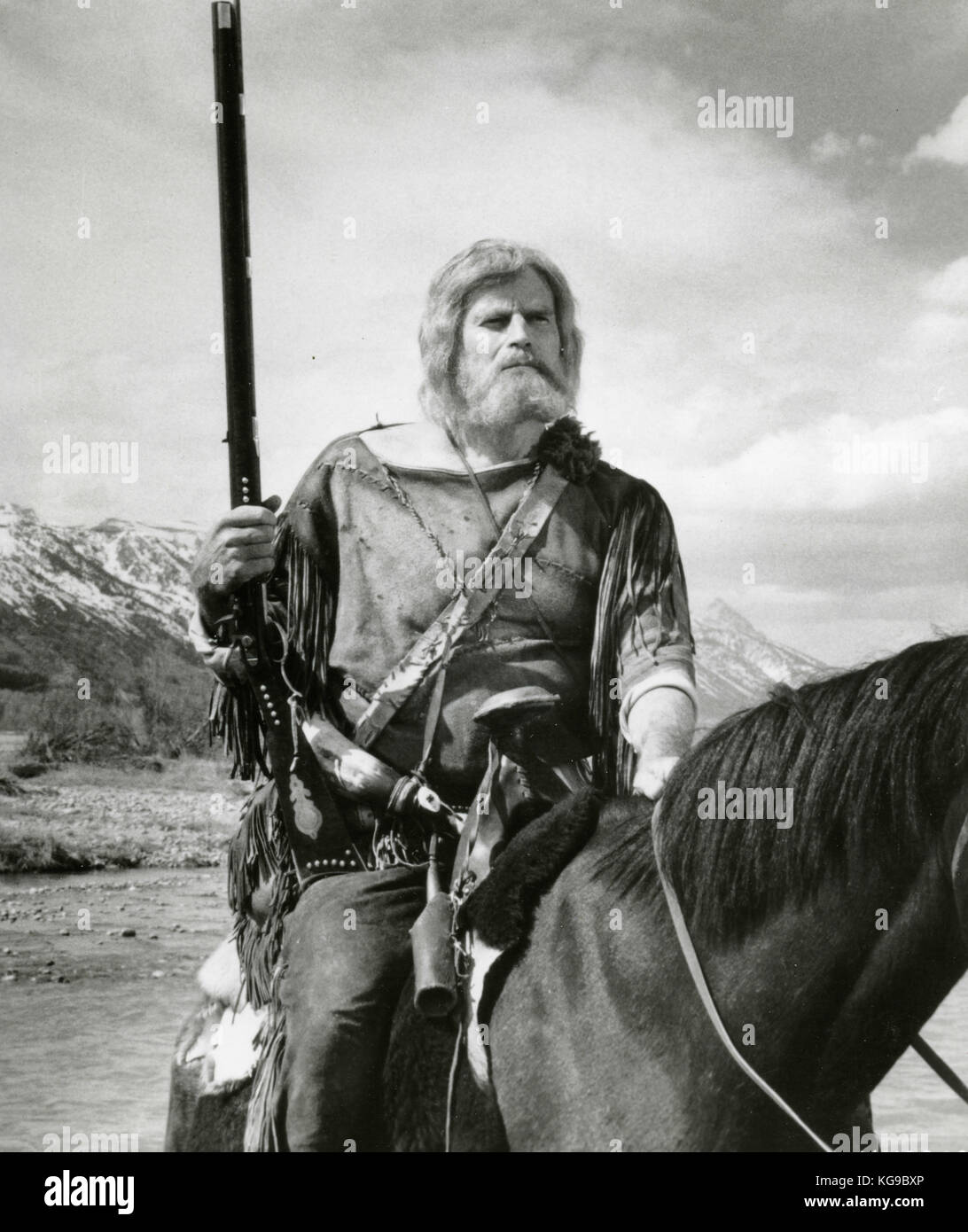 Amerikanischer Schauspieler Charlton Heston im Film Das Land, Stockfotografie - Alamy
