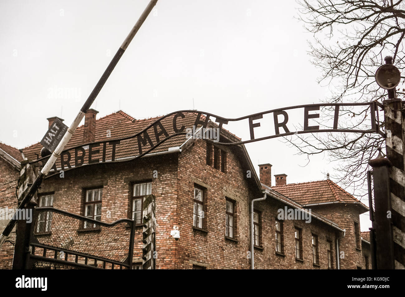 Konzentrationslager - arbeiten Sie werden frei gesetzt Stockfoto