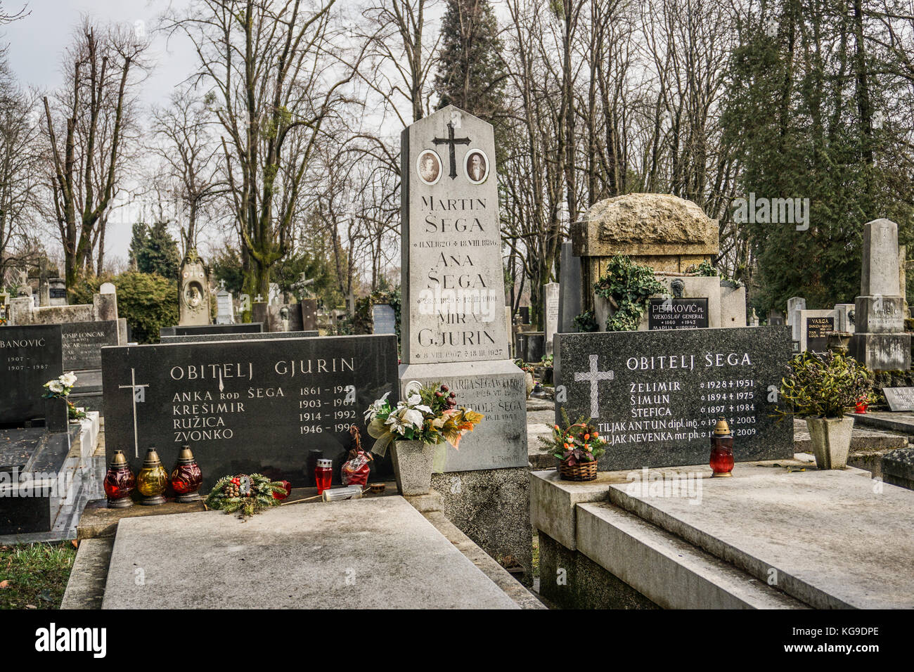 Mirogoj Friedhof Stockfoto