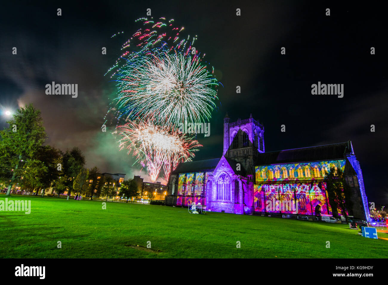 Paisley Feuerwerk spektakuläre 2017 Stockfoto