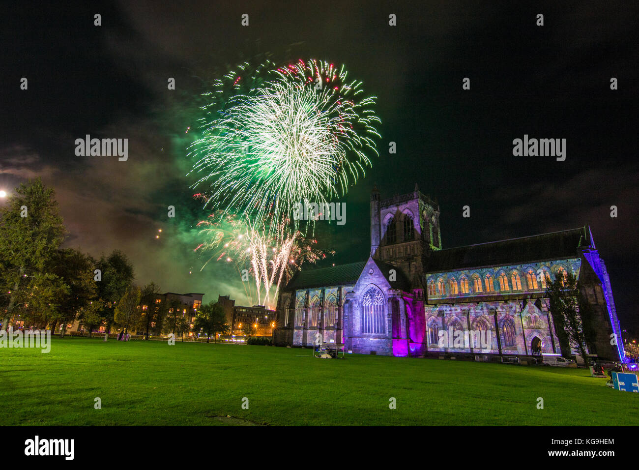 Paisley Feuerwerk spektakuläre 2017 Stockfoto