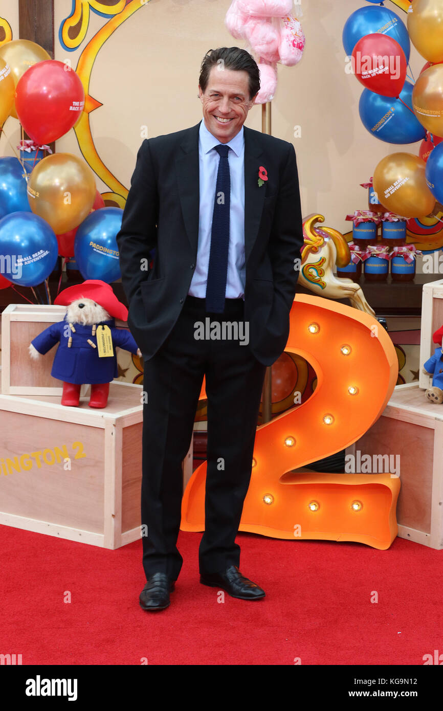 London, Großbritannien. 5. November 2017. Hugh Grant, Paddington 2 - Weltpremiere, BFI Southbank, London, UK. 05 Nov, 2017. Foto von Richard Goldschmidt Credit: Rich Gold/Alamy leben Nachrichten Stockfoto