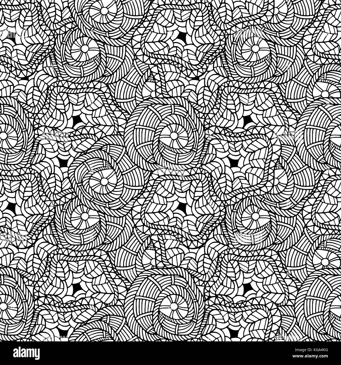 Nahtlose floral doodle Hintergrund Muster in Vektor ...