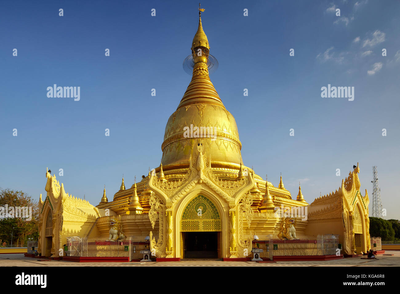 Maha Wizaya Pagode, Yangon, Myanmar (Birma), Südostasien Stockfoto