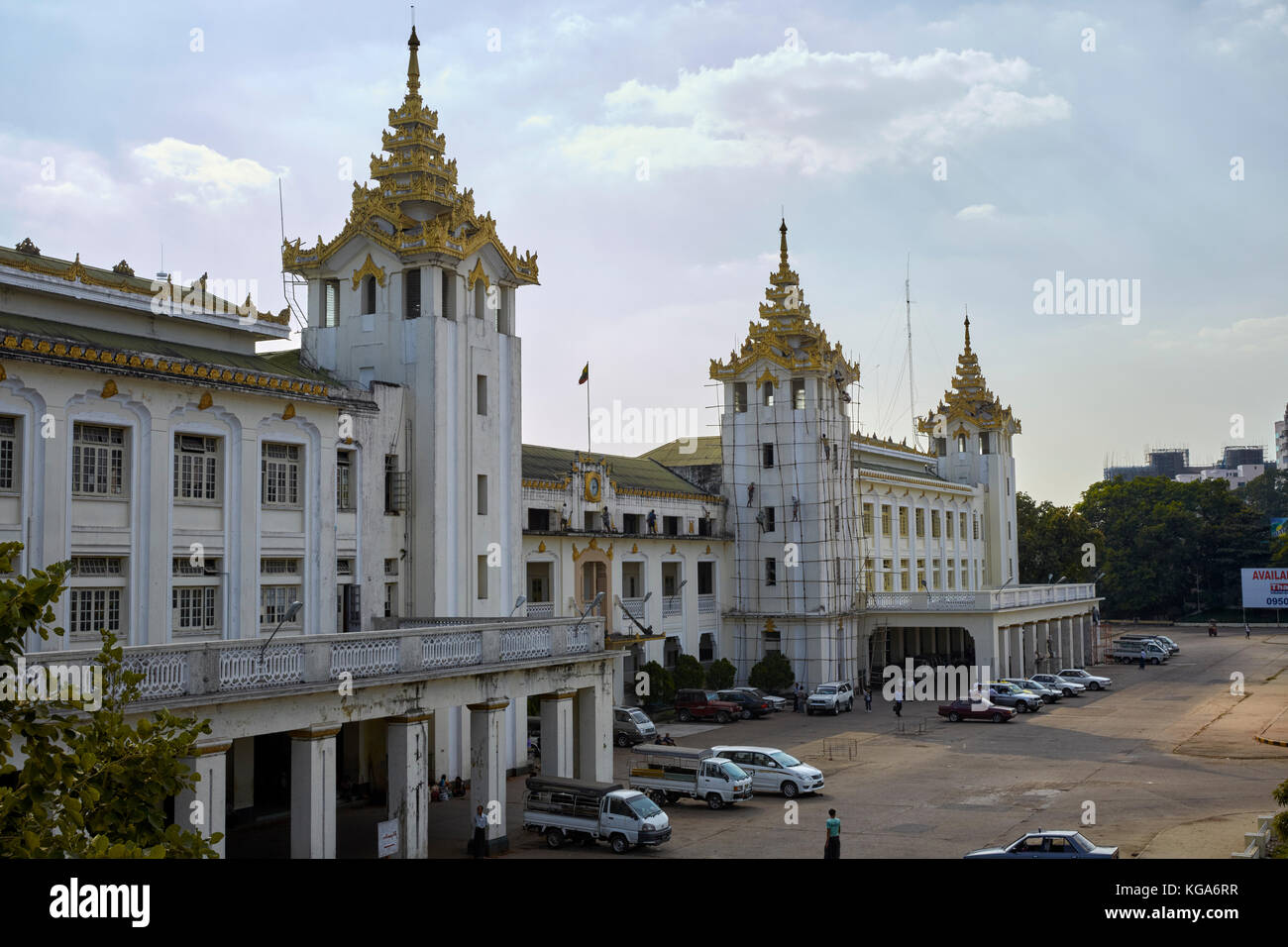 Hauptbahnhof, Yangon, Myanmar (Birma), Südostasien Stockfoto