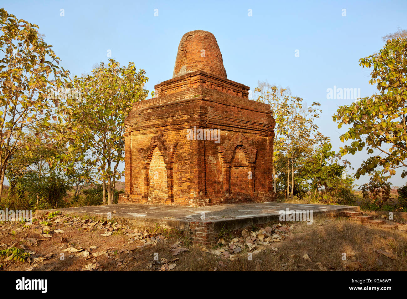 Bei dem Tempel Pagode, Sri Ksetra (Thayekhittaya), Myanmar, Birma, Südostasien Stockfoto