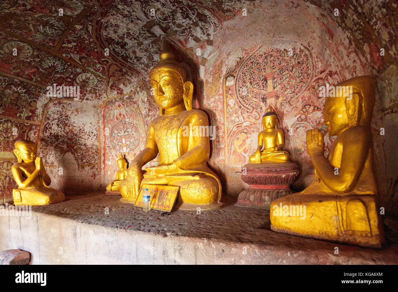 (Phowintaung Hpowindaung, Powintaung, Po Win Taung) buddhistische Höhle Komplex in der Nähe von Monywa, Myanmar (Birma), Südostasien Stockfoto